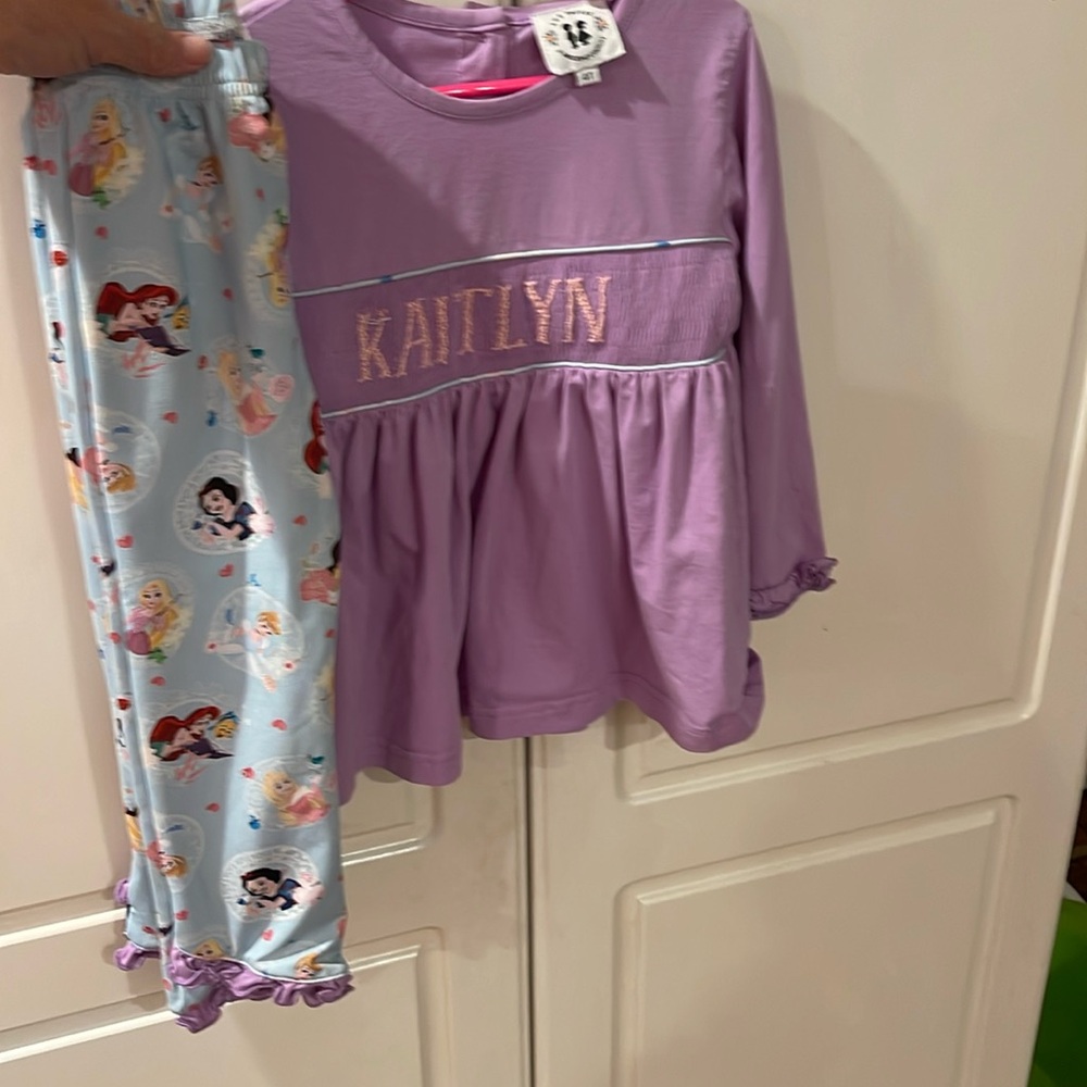 Awe Smocks 4t pant set/ diaper set bundle